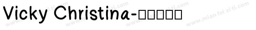 Vicky Christina字体转换